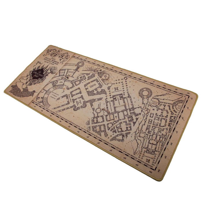 Cinereplicas Alfombrilla de Escritorio Gaming Harry Potter Mapa del Merodeador - Oficial - Neopreno Antideslizante para Ratón y Teclado - Decoración