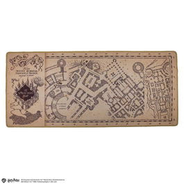 Cinereplicas Alfombrilla de Escritorio Gaming Harry Potter Mapa del Merodeador - Oficial - Neopreno Antideslizante para Ratón y Teclado - Decoración
