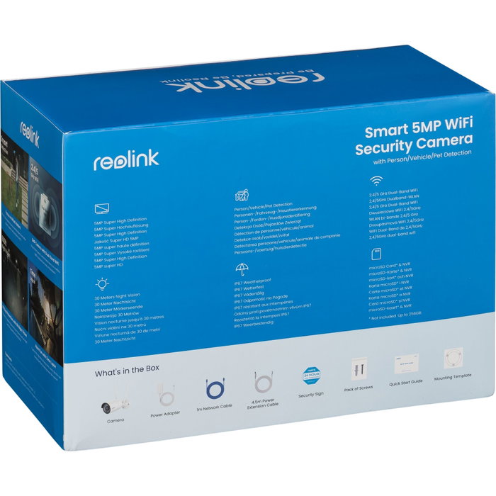 Reolink W320 Cámara de Seguridad IP Exterior Blanca Reolink W320 Cámara de Seguridad IP Exterior Blanca