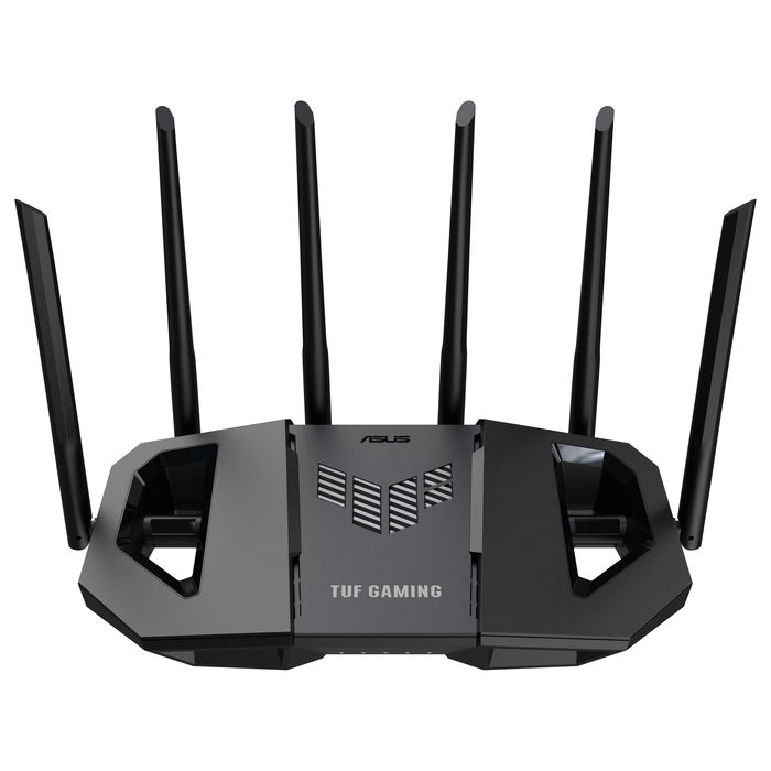 ASUS TUF Gaming BE6500 WiFi 7 Router, Dualband, 6 Antenas Externas, 3x LAN 2.5G, 1x WAN 2.5G