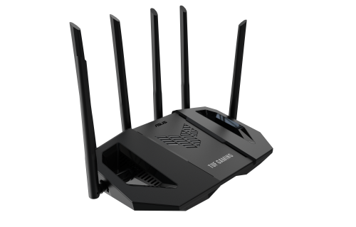 Asus TUF Gaming Router TUF-BE6500 Wi-Fi 7 6500Mbps Doble Banda 2.4 GHz / 5 GHz Ethernet 2.5 Gigabit Negro