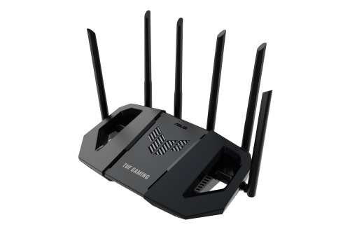 Asus TUF Gaming Router TUF-BE6500 Wi-Fi 7 6500Mbps Doble Banda 2.4 GHz / 5 GHz Ethernet 2.5 Gigabit Negro