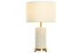 DKD Home Decor Lampara Sobremesa India lamps 1c25 Blanco 36 x 46 x 36 cm