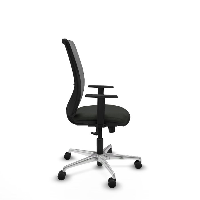 PIQUERAS Y CRESPO Silla de oficina Zulema con mecanismo Sincro, Negro y Gris