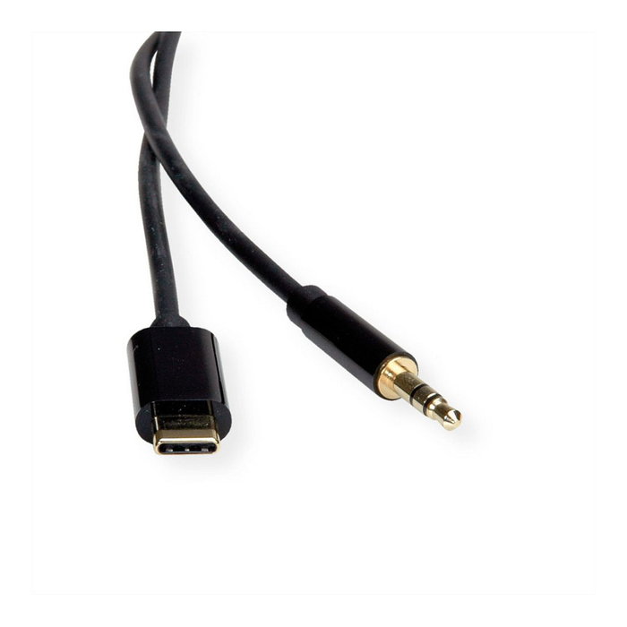ROLINE Cable Adaptador USB-C a 3,5 mm 3m Negro