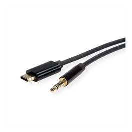 ROLINE Cable Adaptador USB-C a 3,5 mm 3m Negro