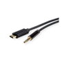 ROLINE Cable Adaptador USB-C a 3,5 mm 3m Negro