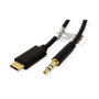 ROLINE Cable Adaptador USB-C a 3,5 mm 3m Negro