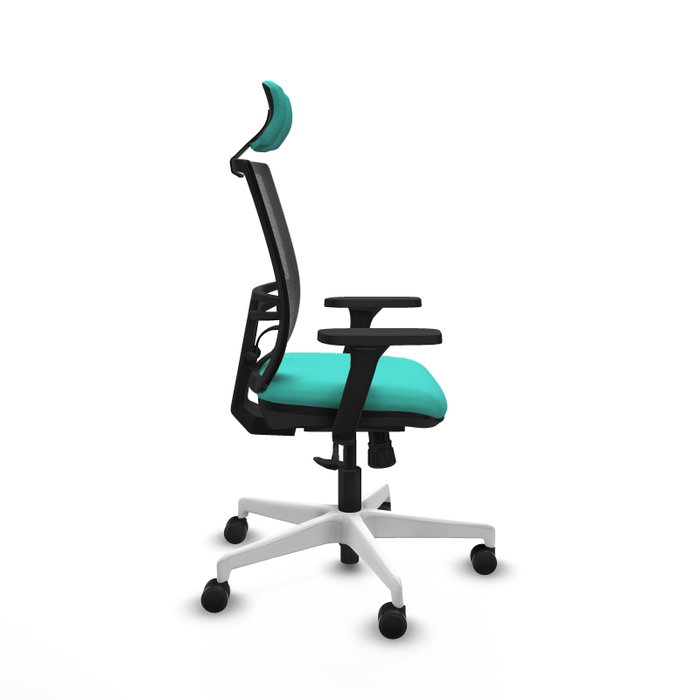 PIQUERAS Y CRESPO Silla de oficina Yunquera con mecanismo Sincro, Turquesa y Negro PIQUERAS Y CRESPO Silla de oficina Yunquera con mecanismo Sincro, Turquesa y Negro