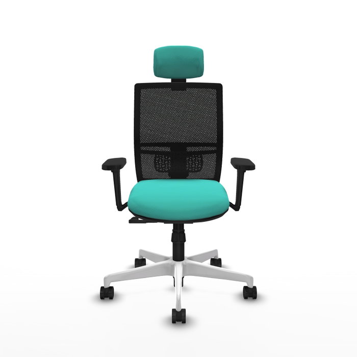 PIQUERAS Y CRESPO Silla de oficina Yunquera con mecanismo Sincro, Turquesa y Negro PIQUERAS Y CRESPO Silla de oficina Yunquera con mecanismo Sincro, Turquesa y Negro