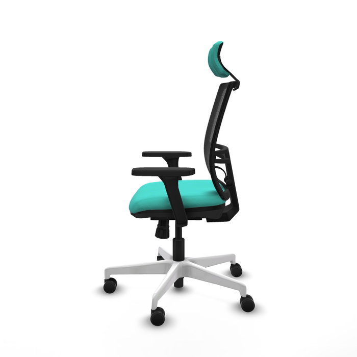 PIQUERAS Y CRESPO Silla de oficina Yunquera con mecanismo Sincro, Turquesa y Negro PIQUERAS Y CRESPO Silla de oficina Yunquera con mecanismo Sincro, Turquesa y Negro