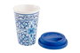 DKD Home Decor Mug Mediterraneo Azul Porcelana y Silicona 10 x 14 x 10 cm (6 Unidades)