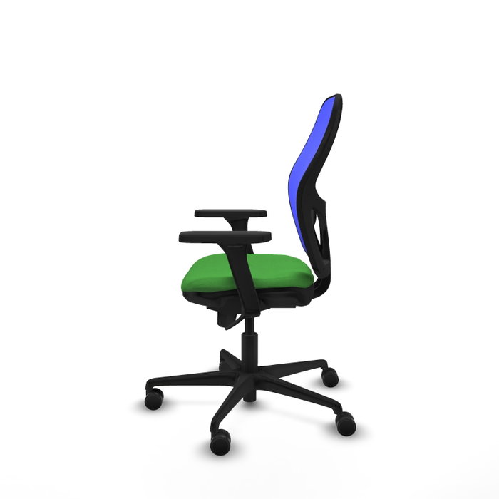 PIQUERAS Y CRESPO Silla de oficina Jorquera con mecanismo Sincro, Tela Verde y Malla Azul PIQUERAS Y CRESPO Silla de oficina Jorquera con mecanismo Sincro, Tela Verde y Malla Azul