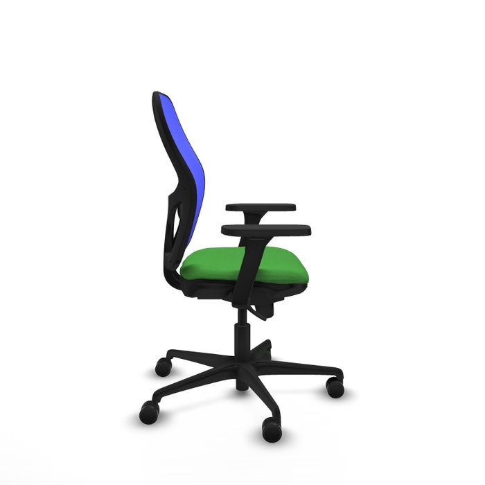 PIQUERAS Y CRESPO Silla de oficina Jorquera con mecanismo Sincro, Tela Verde y Malla Azul PIQUERAS Y CRESPO Silla de oficina Jorquera con mecanismo Sincro, Tela Verde y Malla Azul