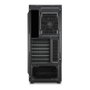 SHARKOON Midi Sharkoon RGB Slider MDT - Torre Midi ATX Gaming RGB Negra con Panel de Cristal Templado, USB 3.2, Gestión de Cables y Ventilador Trasero 120mm