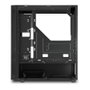 SHARKOON Midi Sharkoon RGB Slider MDT - Torre Midi ATX Gaming RGB Negra con Panel de Cristal Templado, USB 3.2, Gestión de Cables y Ventilador Trasero 120mm