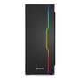 SHARKOON Midi Sharkoon RGB Slider MDT - Torre Midi ATX Gaming RGB Negra con Panel de Cristal Templado, USB 3.2, Gestión de Cables y Ventilador Trasero 120mm