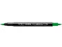 Lyra Rotulador Aqua Brush Acuarelable Doble Punta Fina y Pincel, Tinta Base Agua, Color Verde