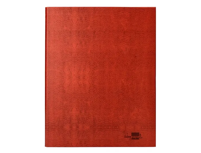 Liderpapel Carpeta 2 Anillas 40mm Mixtas Folio Cartón Cuero Compresor Plástico Resistente