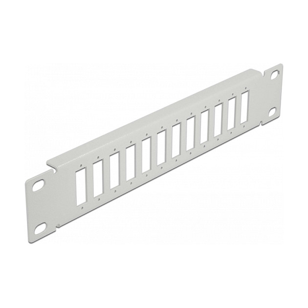 DeLOCK Panel de conexión de fibra óptica 10" 12 Puertos SC Duplex/LC Quad 1U Gris para montaje en rack | 44 x 254 x 10 mm DeLOCK Panel de conexión de fibra óptica 10" 12 Puertos SC Duplex/LC Quad 1U Gris para montaje en rack | 44 x 254 x 10 mm