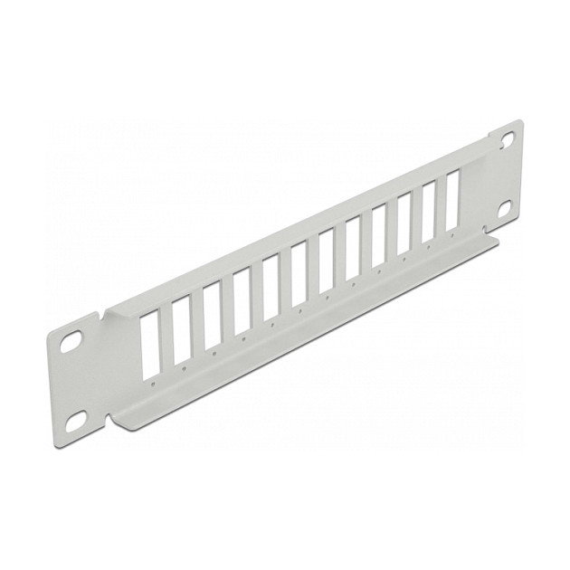 DeLOCK Panel de conexión de fibra óptica 10" 12 Puertos SC Duplex/LC Quad 1U Gris para montaje en rack | 44 x 254 x 10 mm DeLOCK Panel de conexión de fibra óptica 10" 12 Puertos SC Duplex/LC Quad 1U Gris para montaje en rack | 44 x 254 x 10 mm