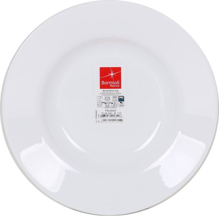 Bormioli Rocco Plato Hondo Toledo Blanco