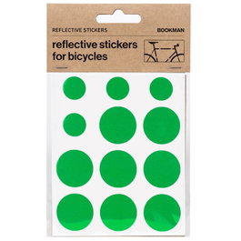 Bookman Pegatinas reflectantes para bicicleta - 8 grandes y 4 pequeñas - Película Scotchlite 3M - Seguridad y estilo