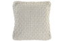 DKD Home Decor Cojín de Punto Gris Claro 45x45 cm