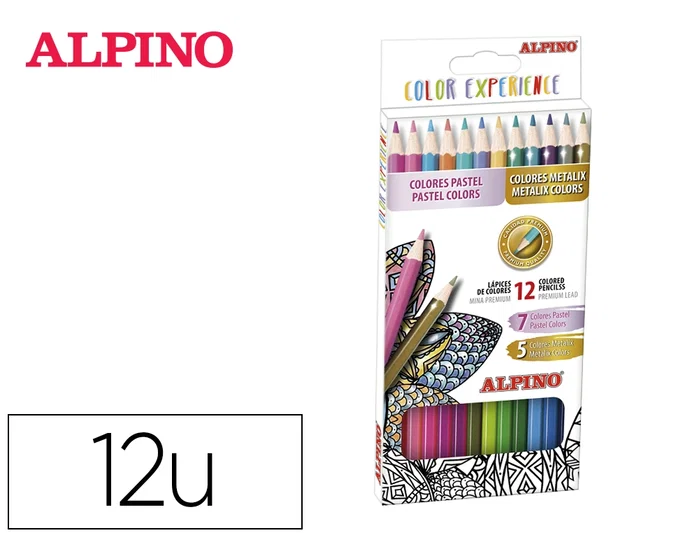 Alpino Lápices de Colores Experience Estuche de 12 Unidades