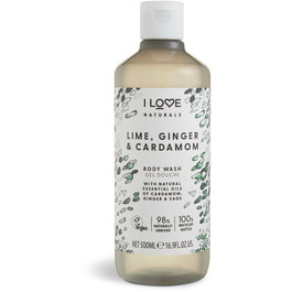 Naturals Collection, Vegano, Nutritivo, Lima, jengibre y cardamomo, Gel de baño, 500 ml