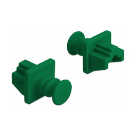 DeLOCK 86512 Cubierta antipolvo para puerto RJ-45, Verde, 10 unidades