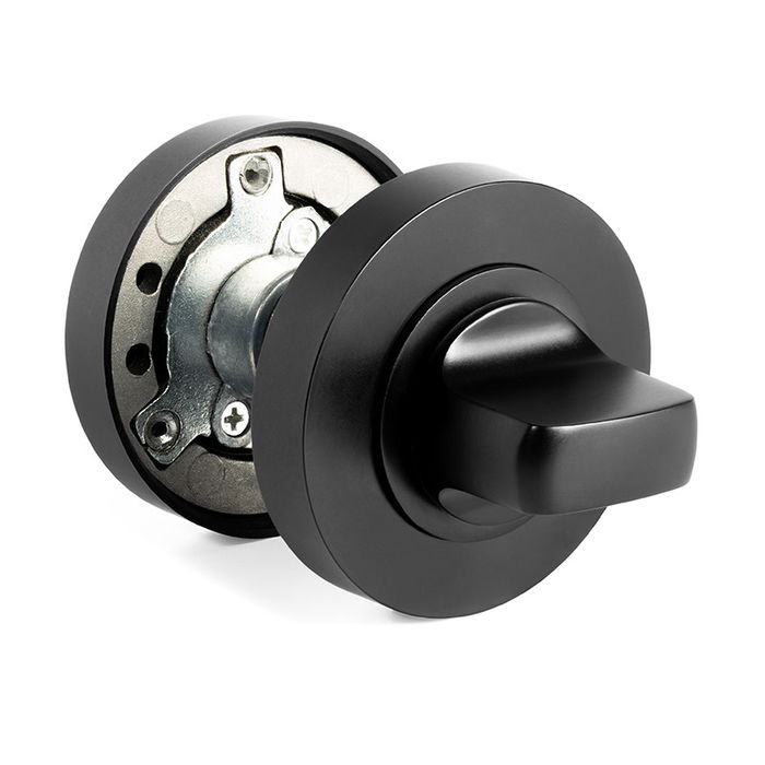 Jandel Muletilla Con Llave Ø50x10mm Negro Mate / Niquel Satinado / Pulido Brillo Acabado Negro Mate Jandel Muletilla Con Llave Ø50x10mm Negro Mate / Niquel Satinado / Pulido Brillo Acabado Negro Mate