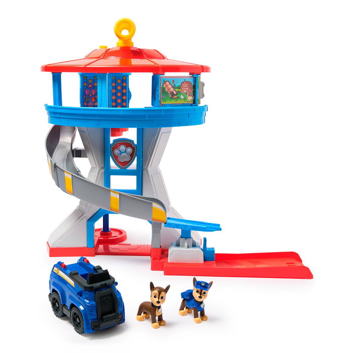 Spin Master Torre De Control Patrulla Canina 6073765 Paw Patrol Centro Principal con Vehículo y Figuras Chase de 50cm