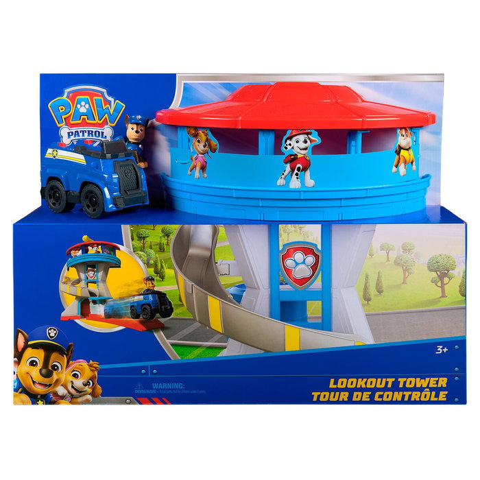 Spin Master Torre De Control Patrulla Canina 6073765 Paw Patrol Centro Principal con Vehículo y Figuras Chase de 50cm