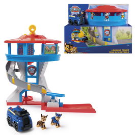 Spin Master Torre De Control Patrulla Canina 6073765 Paw Patrol Centro Principal con Vehículo y Figuras Chase de 50cm