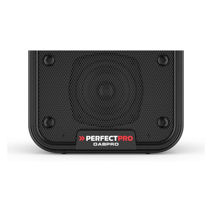 PerfectPro DABPRO Radio portátil digital DAB+ FM Bluetooth 4W Negro Baustellenradio
