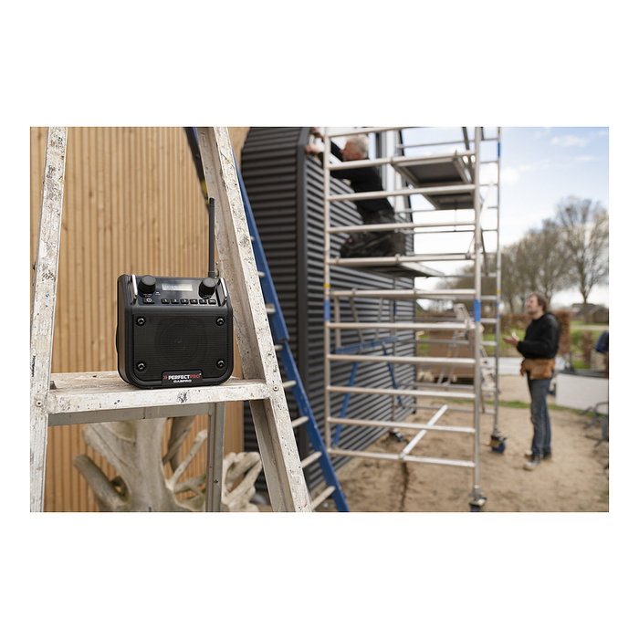 PerfectPro DABPRO Radio portátil digital DAB+ FM Bluetooth 4W Negro Baustellenradio