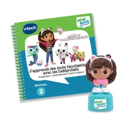 Vtech Magibook Story'Friends 3417764843052 Aprendo Palabras Pandásticas con los Gatos Gabby + Personaje Multicolor Idioma Francés