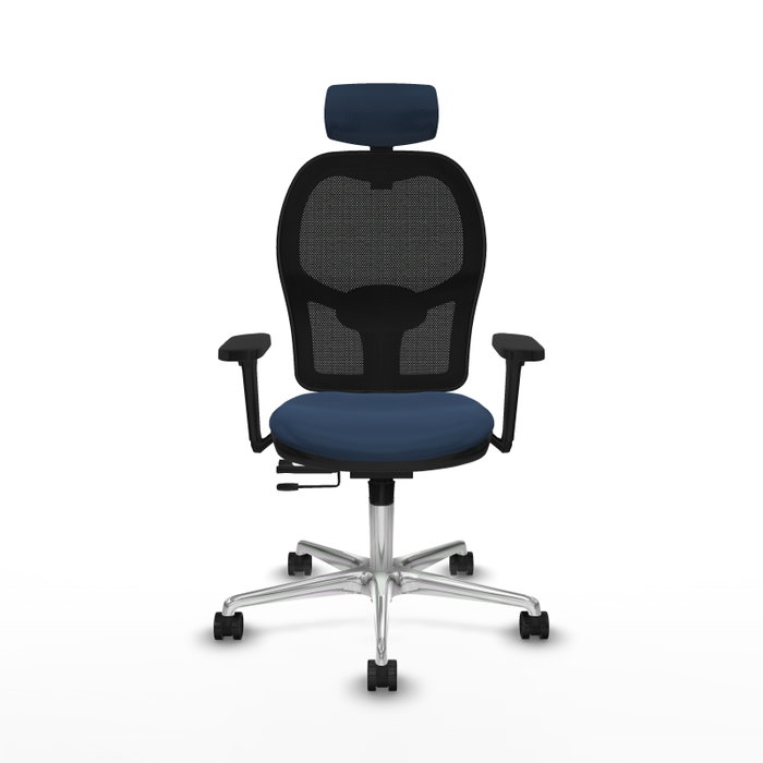 PIQUERAS Y CRESPO Silla de oficina Jorquera Azul marino y Negro