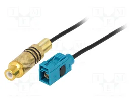 4CARMEDIA Cable Coaxial Fakra a RCA 0,25m