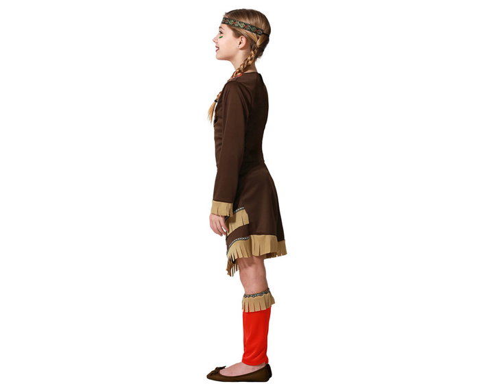 Atosa Disfraz India Rojo Niña Infantil Traje