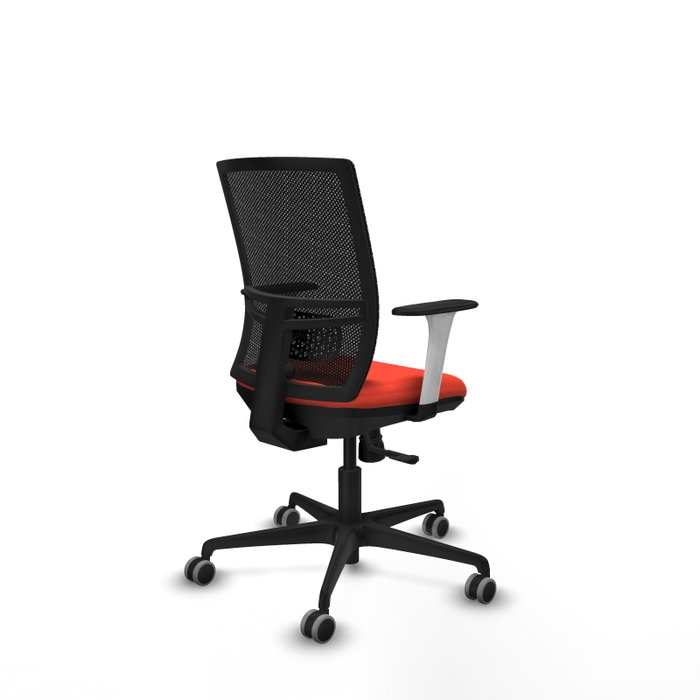 PIQUERAS Y CRESPO Silla de oficina Yunquera con mecanismo Sincro, Naranja oscuro y Negro PIQUERAS Y CRESPO Silla de oficina Yunquera con mecanismo Sincro, Naranja oscuro y Negro