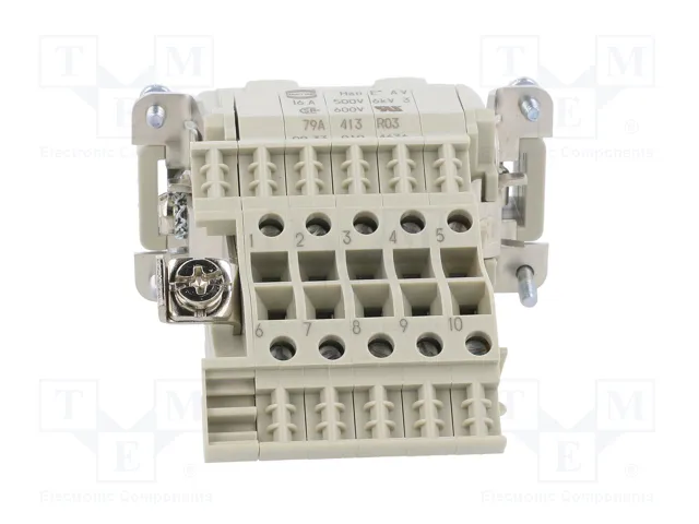 HARTING Han E® AV Plantilla de contacto macho 10+PE