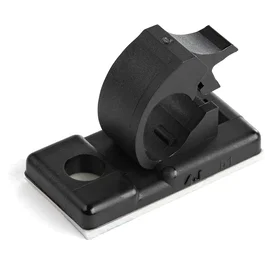 StarTech 100 Pack de Clips Autoadhesivos para Cables Pequeños, Negro