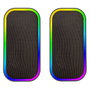 Speedlink TOKEN Altavoces Gaming RGB Estéreo 2.0 Inalámbricos y Alámbricos para PC, Negro