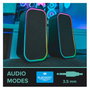 Speedlink TOKEN Altavoces Gaming RGB Estéreo 2.0 Inalámbricos y Alámbricos para PC, Negro