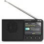 SPC Radio Portátil Jetty Lite DAB+ Negra 4591N | Radio Digital FM Bluetooth Pantalla TFT 2.4" Batería 7h | Ideal para Viajes y Uso Diario