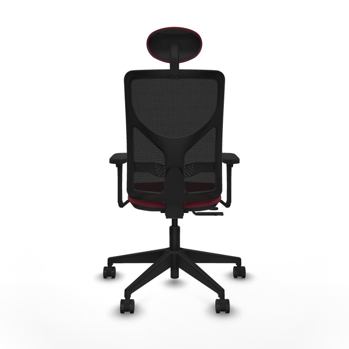 PIQUERAS Y CRESPO Silla de oficina Motilla Granate y Negro con Mecanismo Sincro/Traslack PIQUERAS Y CRESPO Silla de oficina Motilla Granate y Negro con Mecanismo Sincro/Traslack