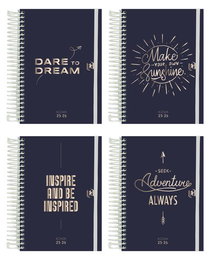 Agenda Escolar (2025-26) Oxford So Chic Espiral Tapa Extradura Con Goma 8º D/P Surtido (4 Mod.)