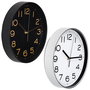 Home Deco Factory Reloj de Pared Silencioso Studio, Diámetro 25 cm, Colección Essentiel, Funciona con Pila AA
